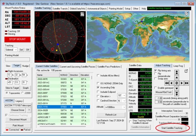 Have your telescope track the Space Station and thousands of other ...